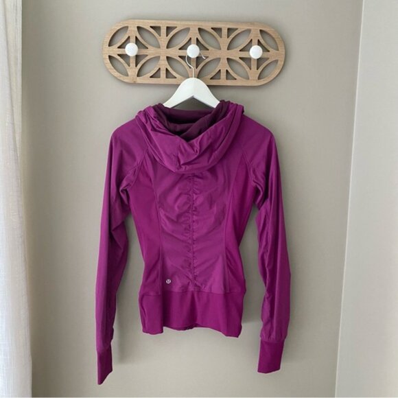 Lululemon In Flux Regal Plum Reversible Jacket Purple Sz 4 - Picture 7 of 10